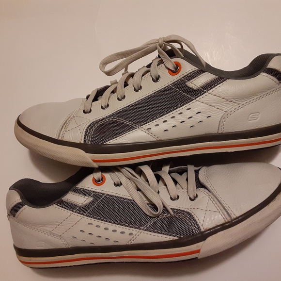 Skechers Shoes/Sneakers (SN 63701) Preowned Excellent Cond Beige Clr Men's Sz 12 - Picture 7 of 12